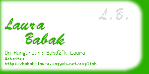 laura babak business card